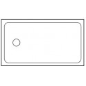 Lot de 100 petites cartes PVC 54x28.5 mm + perforation ronde 5mm