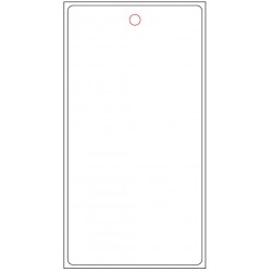Cartes PVC 75x145 mm + perforation ronde 6mm