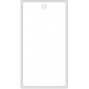 Lot de 100 cartes PVC 75x145 mm + perforation ronde 6mm