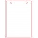 Cartes PVC 124x88 mm + 2 perforations rondes 5mm