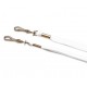 Cordons tube 12mm - blanc