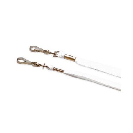 Cordons tube 12mm - blanc