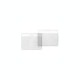 Lot de 100 porte badges souples 105x70 mm perforation oblongue - Port horizontal