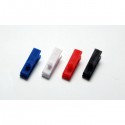 Lot de 100 Clips pince plastique pour badges perforés