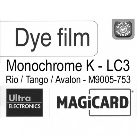 Film Magicard monochrome Noir LC3 M9005-753
