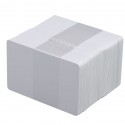 100 Cartes PVC Adhésives blanches - 86 x 54 mm