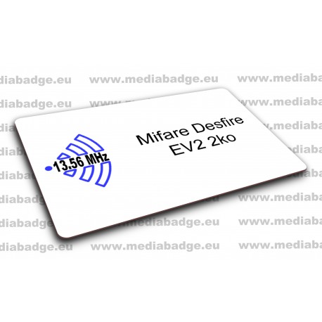 Carte Mifare Desfire EV2 2ko