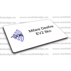 Carte Mifare Desfire EV2 8ko