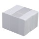 100 Cartes PVC blanches Premium - 86 x 54 mm