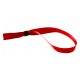 Bracelet tissu satin rouge
