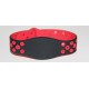 Bracelet en silicone noir et rouge