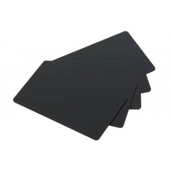 100 Cartes PVC Noires Mates