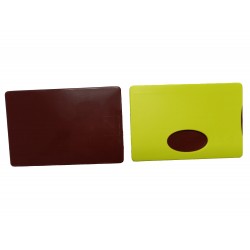 Porte carte rigide avec fenêtre bi-color