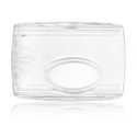 Porte carte rigide transparent avec fenêtre