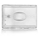 Porte carte rigide transparent fenêtre central