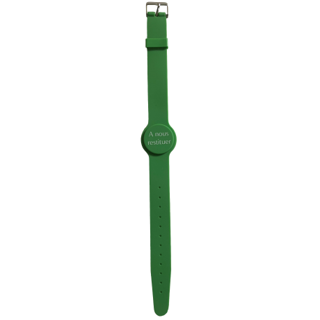 Bracelet Mifare 1ko silicone vert