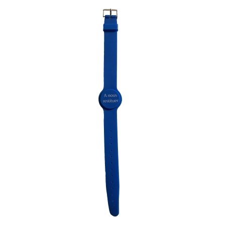 Bracelet Mifare 1ko silicone bleu